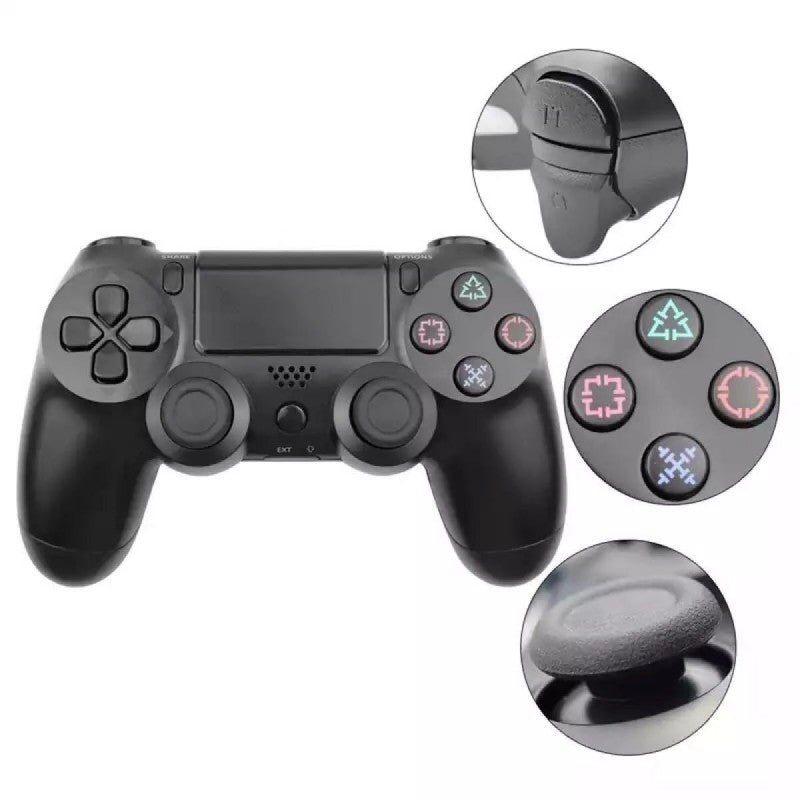 Controller wireless doubleshock, compatibil PS4, PSTV si PS Now, Negru