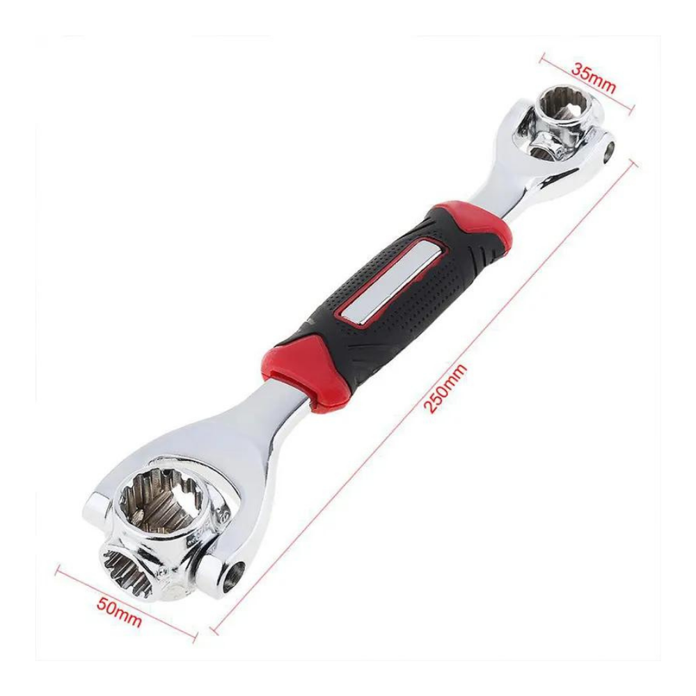 Cheie universala 48 in 1, otel carbon dur, rotire 360 grade