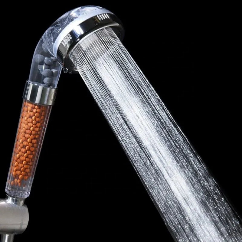 Cap de dus cu granule anti-calcar si functie de economisire a apei