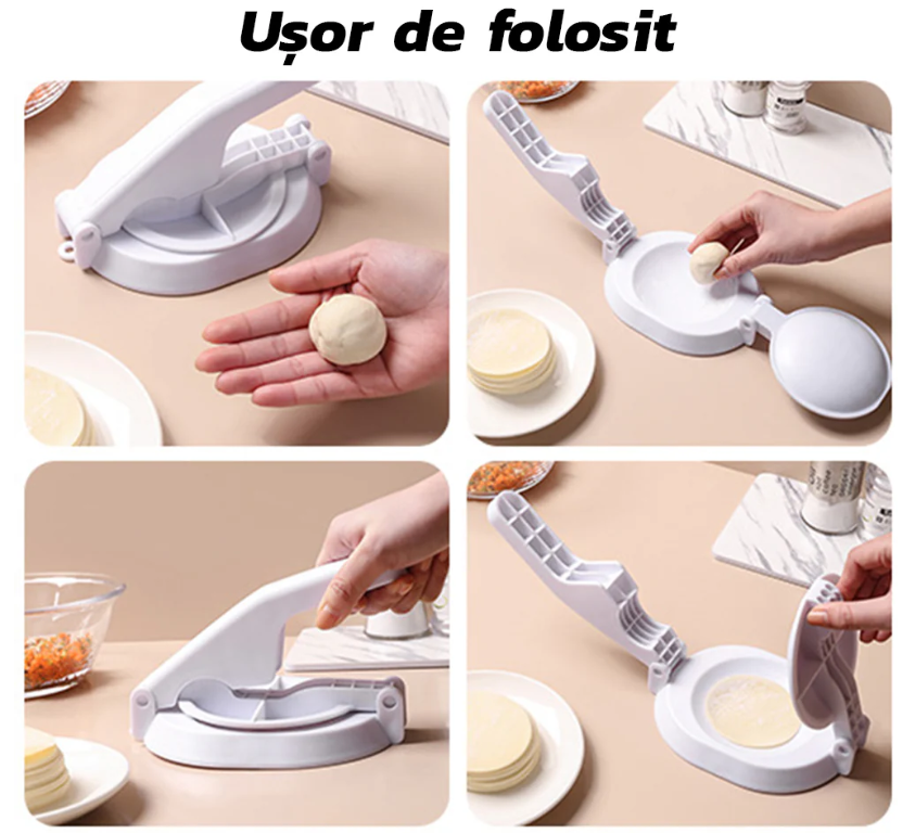Presa manuala pentru aluat - Patiserie, Gogosi, Coltunasi, Ravioli, Galuste
