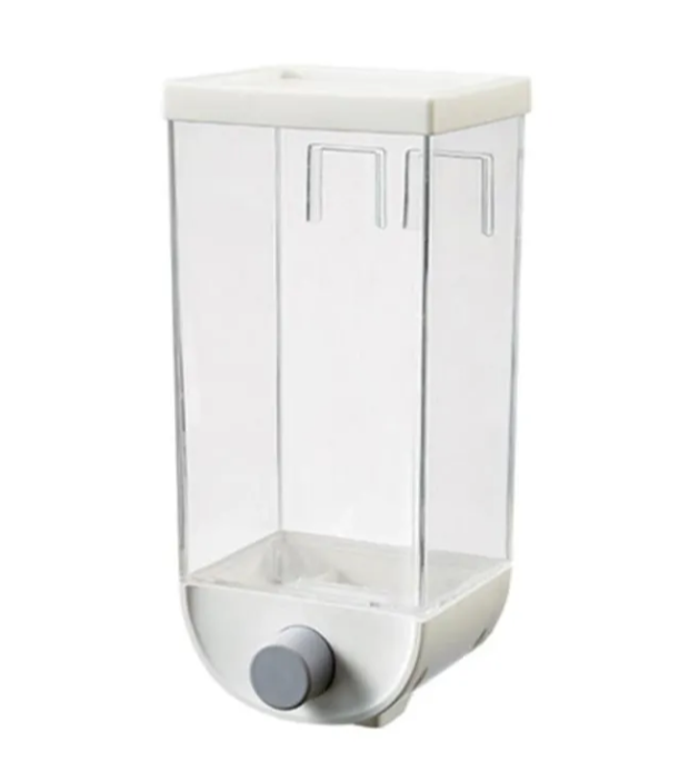 Dozator de cereale, 1Kg, plastic, transparent
