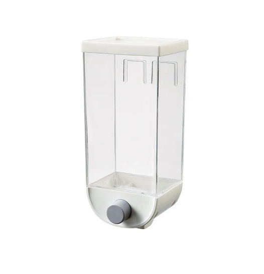 Dozator de cereale, 1Kg, plastic, transparent