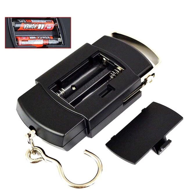Cantar digital de mana, capacitate 50 kg, 4 unitati, oprire automata, negru