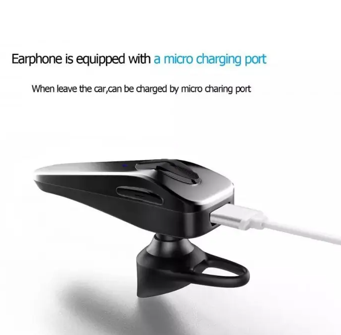Modulator FM auto cu casca bluetooth 4.2 incorporata, V6 Handsfree