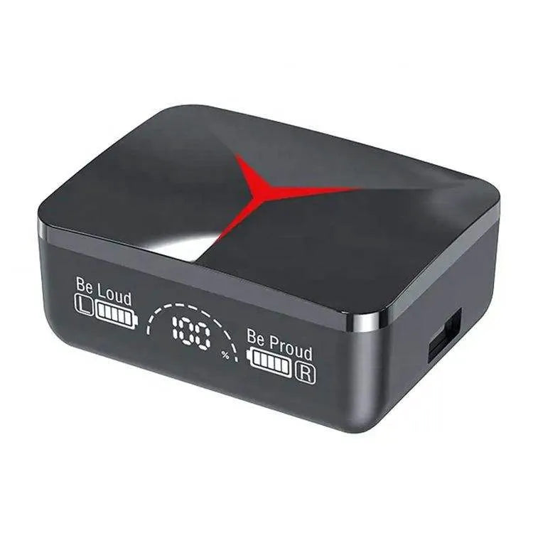 Căști Smart M90 PRO Wireless, Touch, Display Digital – Negru