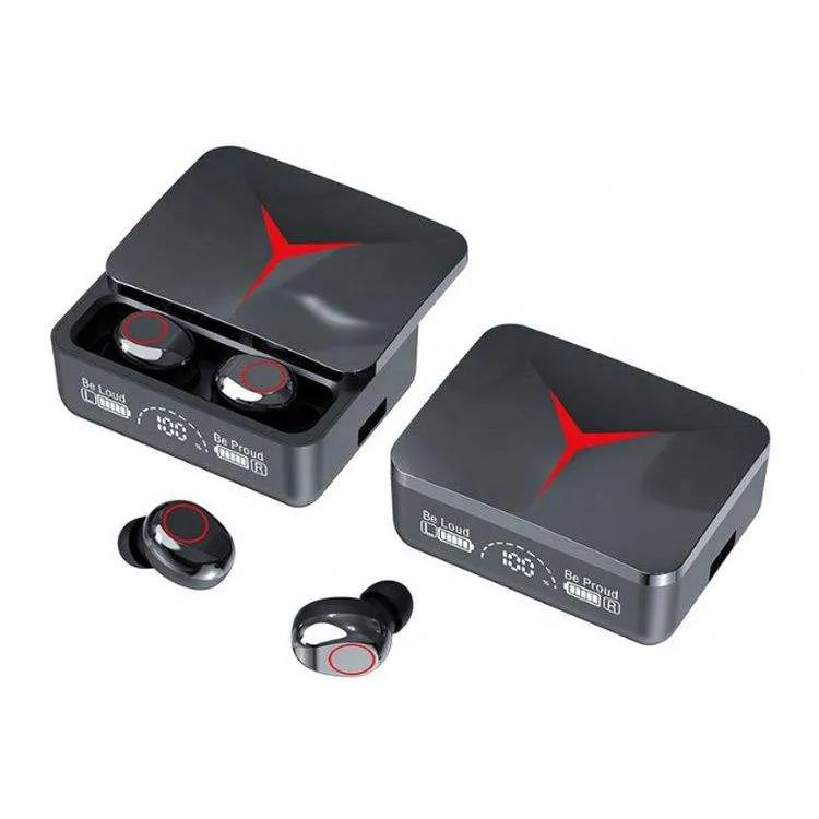 Căști Smart M90 PRO Wireless, Touch, Display Digital – Negru