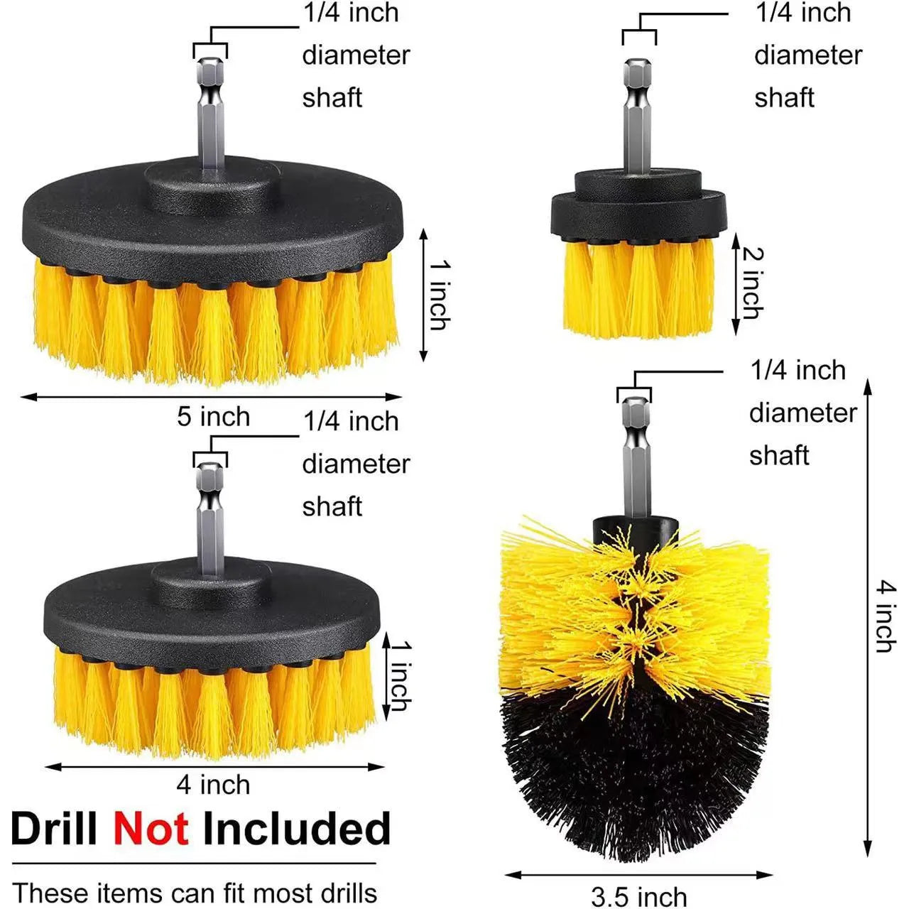 Perii pentru Mocheta și Uz Casnic/Profesional - Cu Adaptor pentru Bormașină! 🧹✨