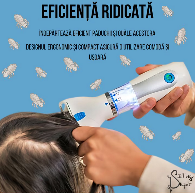 Pieptene Electric pentru Paduchi, cu Fir