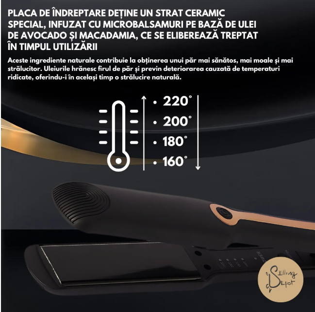 Set Uscător și Placă pentru Păr Shine Therapy 💇♀️