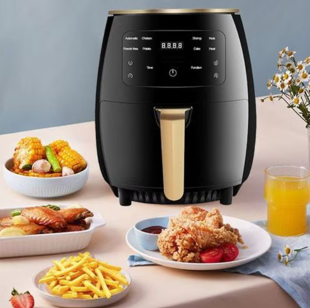Friteuza Cu Aer Cald, Air Fryer, Afisaj Digital, LCD Touch Control