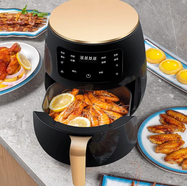 Friteuza Cu Aer Cald, Air Fryer, Afisaj Digital, LCD Touch Control