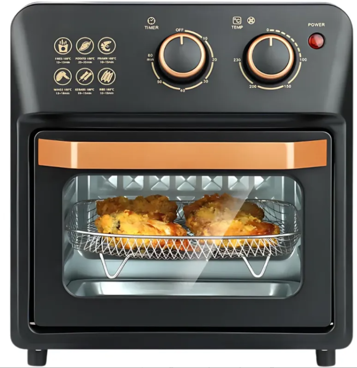 Friteuza cu aer cald retro, cuptor electric cu prajitor de paine, tehnologie de circulatie a aerului la 360° DS-18, 12L