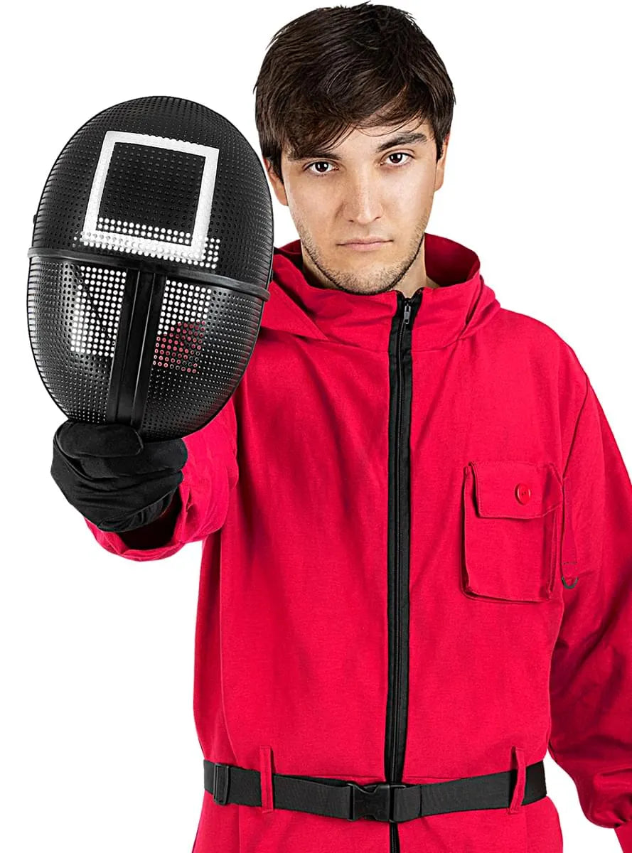 Mască „Squid Game” cu Simbol Patrat 🎭✨