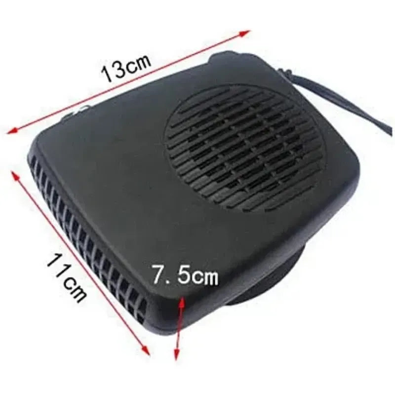 Aeroterma auto cu aer cald, rece, alimentare 12W, de la priza masinii, Neagra