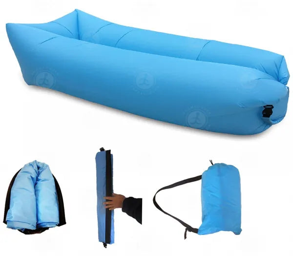 Saltea Gonflabilă Lazy Bag Tip Sezlong – Perfectă pentru Camping, Plajă și Piscină! 🏖️