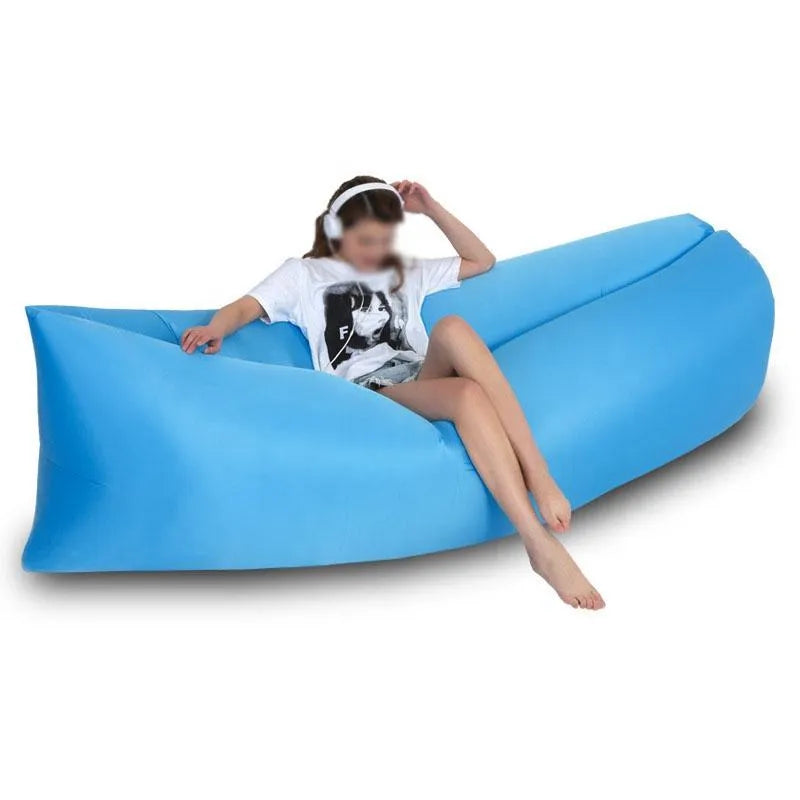 Saltea Gonflabilă Lazy Bag Tip Sezlong – Perfectă pentru Camping, Plajă și Piscină! 🏖️