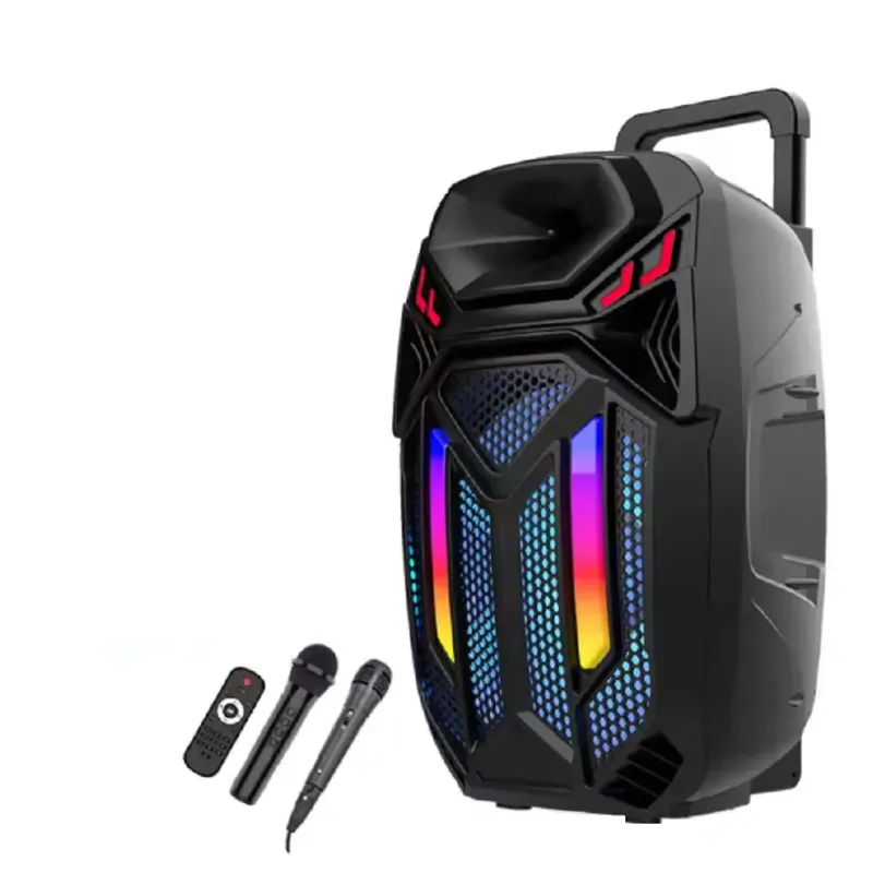 Boxa SUPER-BASS Portabila, Bluetooth, Karaoke, 2 microfoane, micro SD, card, aux, usb, ZQS-15108