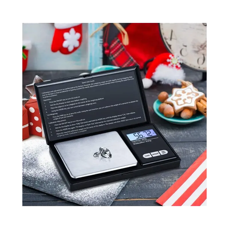 Cantar pentru Bijuterii, Vaxiuja, Minim 0.01 g, Maxim 500 g, Afisaj Digital LCD, Profesional, Portabil, Negru