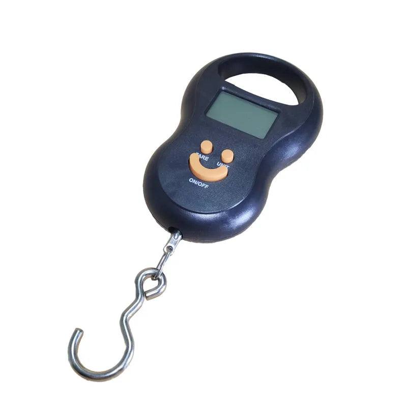 ⚖️ Cântar Electronic Portabil de Mână – Ecran LCD, Funcționare pe Baterii, Capacitate Maximă 40 kg