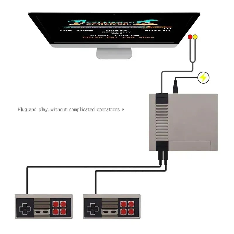 Consola gaming retro cu 2 controllere, 620 de jocuri, multiplayer, cu cele mai indragite jocuri