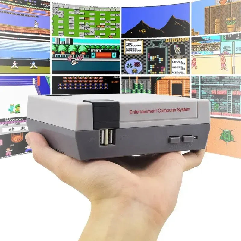 Consola gaming retro cu 2 controllere, 620 de jocuri, multiplayer, cu cele mai indragite jocuri