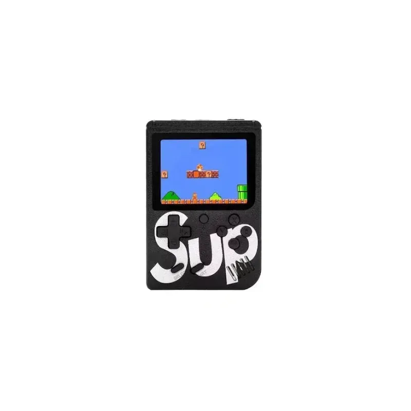 Consola SUP Game Box – 400 Jocuri Clasice, Ecran LCD – Încărcare Micro-USB – Negru