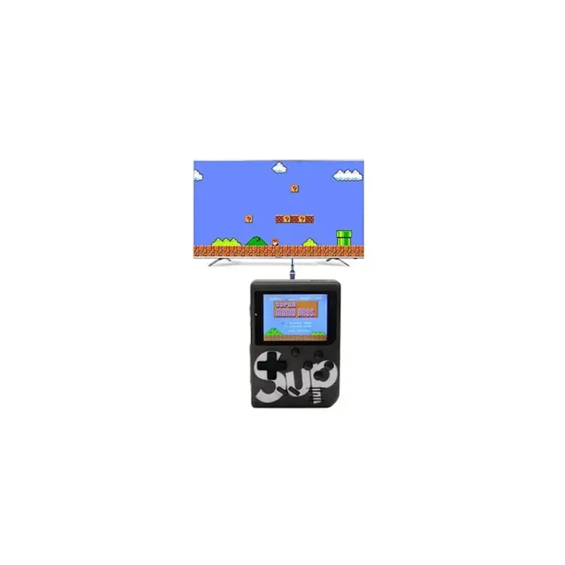 Consola SUP Game Box – 400 Jocuri Clasice, Ecran LCD – Încărcare Micro-USB – Negru