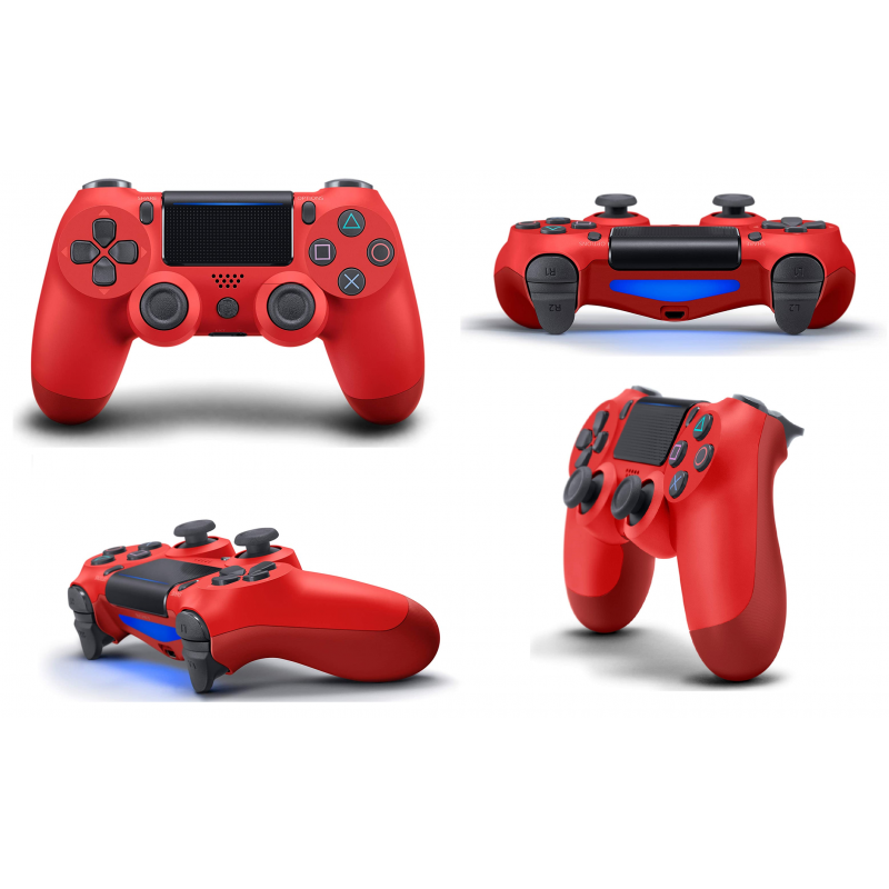Controller wireless doubleshock, compatibil PS4, PSTV si PS Now, rosu