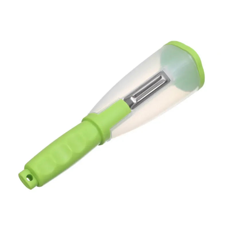 Curatator legume si fructe cu recipient de colectare, verde