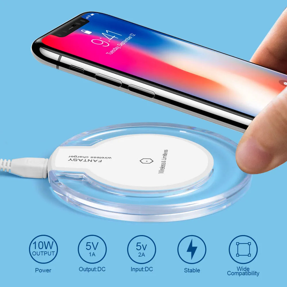 Încărcător Wireless Fantasy pentru smartphone Android - 1000mA, Alb
