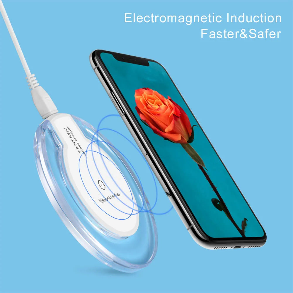 Încărcător Wireless Fantasy pentru smartphone Android - 1000mA, Alb