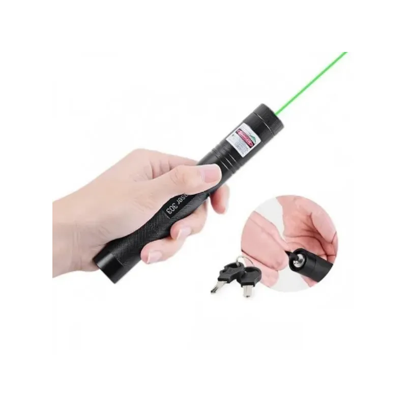 Laser Pointer Verde, raza actiune pana la 10 km pentru camping si drumetii, 1000 mW, acumulator inclus