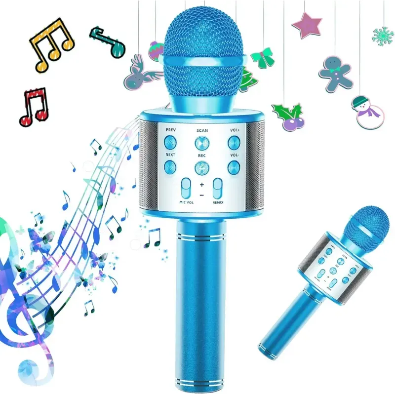 Microfon Wireless pentru Karaoke cu Bluetooth – Distracția începe aici! 🎤