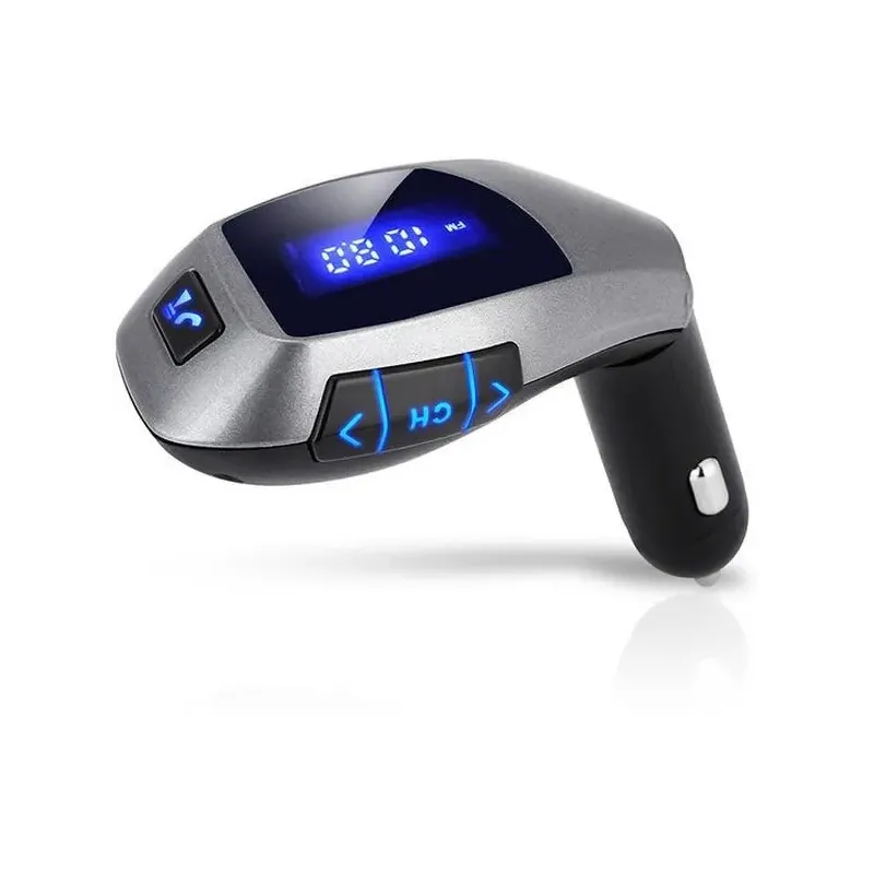 Modulator FM auto cu Bluetooth, Portabil, X5, Negru