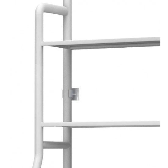 Organizator baie WC, 3 rafturi, Stabil, Suprot Hartie igenica, Metal, Alb