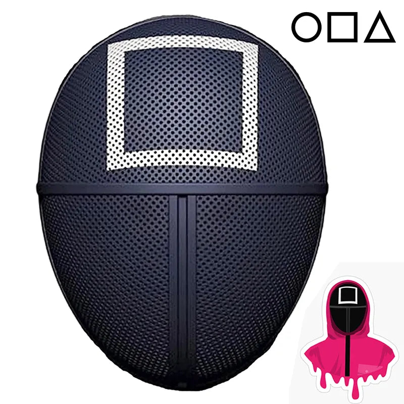 Mască „Squid Game” cu Simbol Patrat 🎭✨