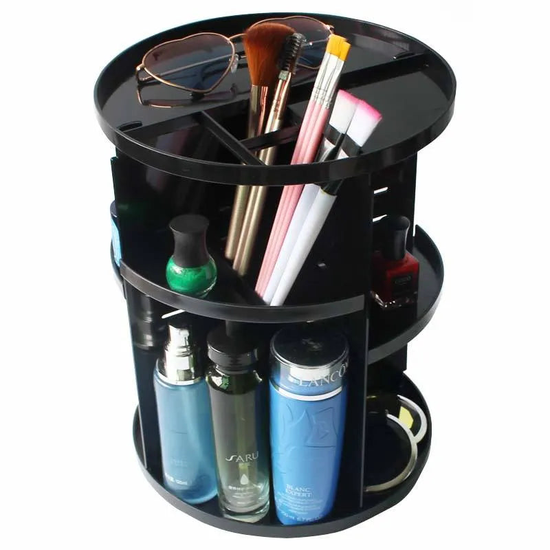 Organizator Rotativ pentru Cosmetice - Eleganță și Practicitate în Baia Ta! 🖤