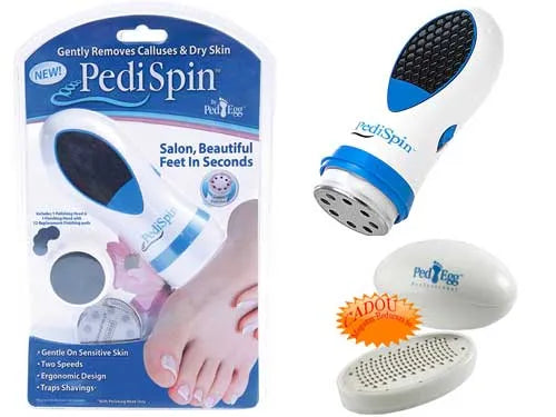 Aparat Pedi Spin pentru ingrijirea calcaielor, compact si practic