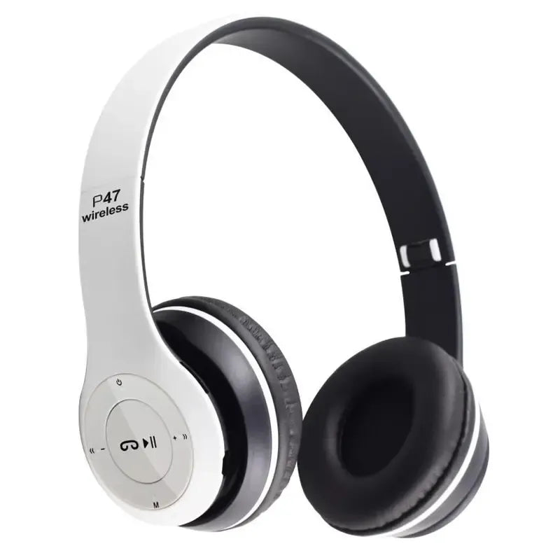Căști Audio P47 Wireless Bluetooth – Alb