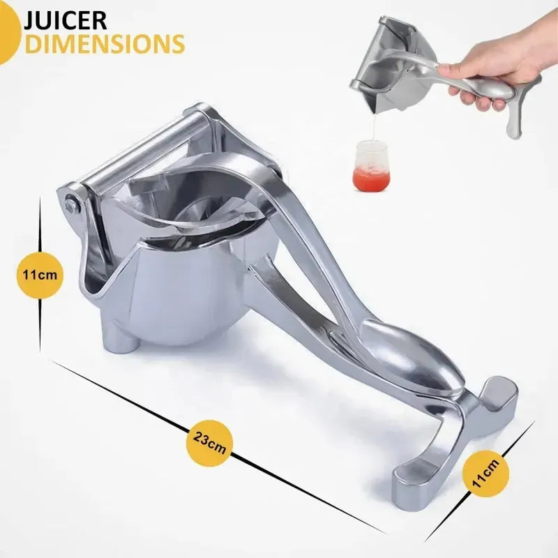 Storcător manual de fructe din aluminiu – Presare eficientă pentru portocale, lămâi, mere și roșii!