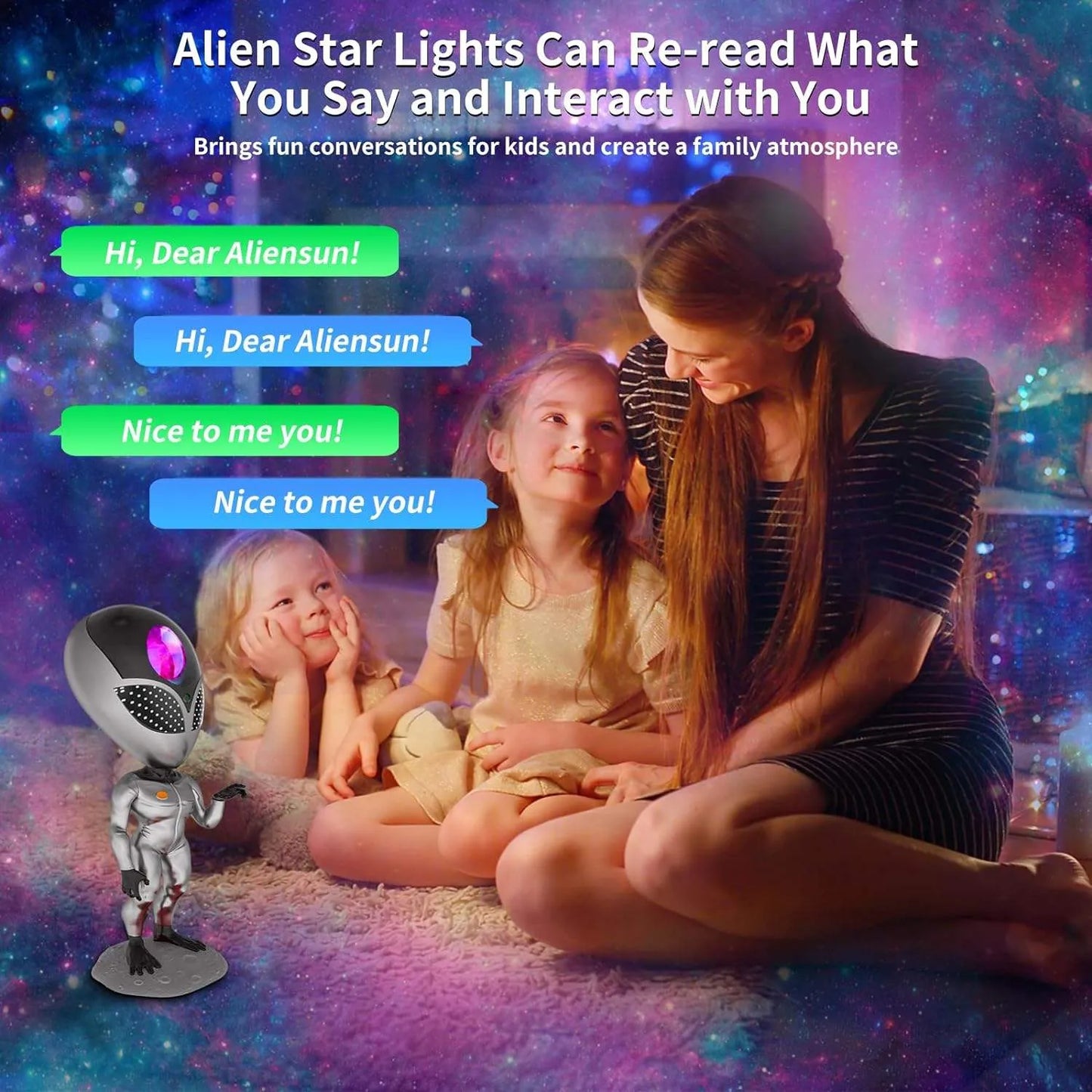 Proiector de Stele Tip Alien! 🌌👽✨