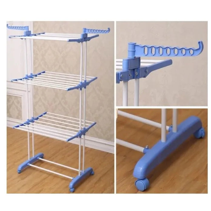 👚 Uscător Vertical pentru Rufe – Pliabil, Suport pentru Umerașe, Ideal pentru Spații Mici 👗