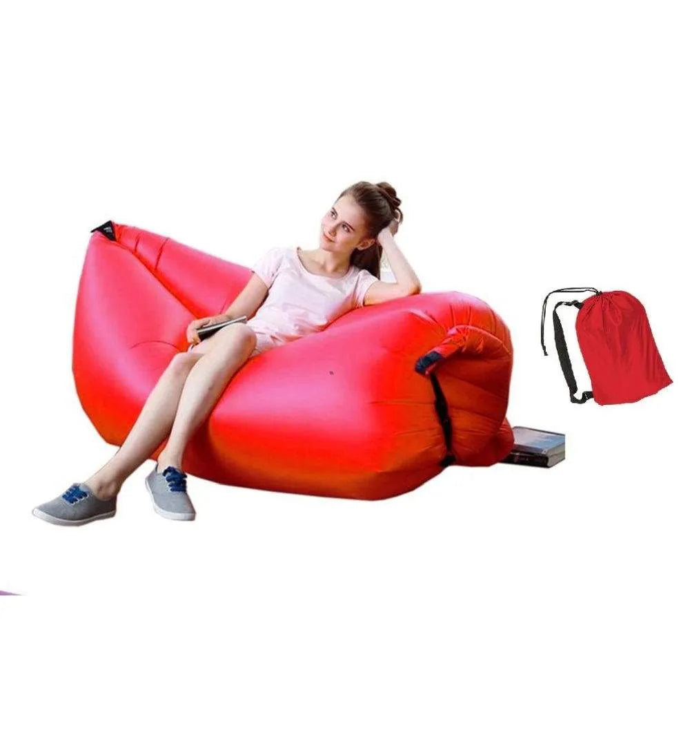 Saltea Gonflabilă Lazy Bag Tip Sezlong – Perfectă pentru Camping, Plajă și Piscină! 🏖️