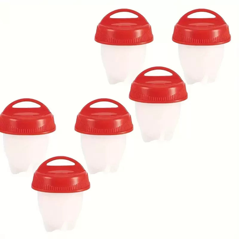 Set 6 forme de silicon EggDishes pentru fiert oua fara coaja