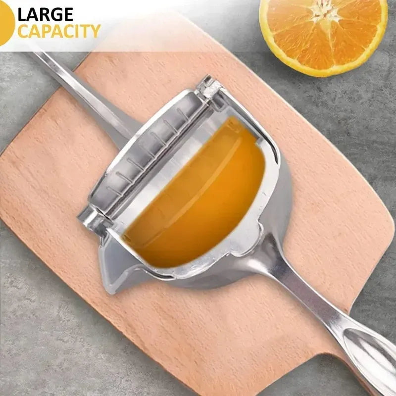 Storcător manual de fructe din aluminiu – Presare eficientă pentru portocale, lămâi, mere și roșii!