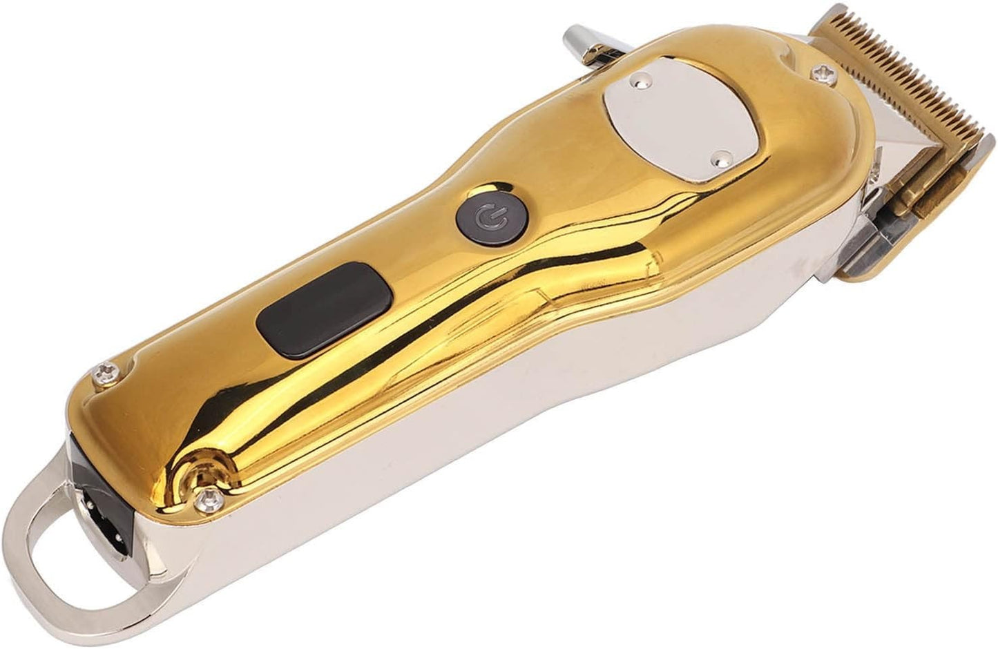 Masina tuns profesionala GM-6695, cu acumulator, carcasa metalica, cu afisaj, cu 4 piepteni, gold