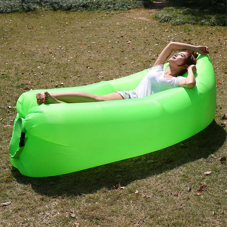 Saltea Gonflabilă Lazy Bag Tip Sezlong – Perfectă pentru Camping, Plajă și Piscină! 🏖️