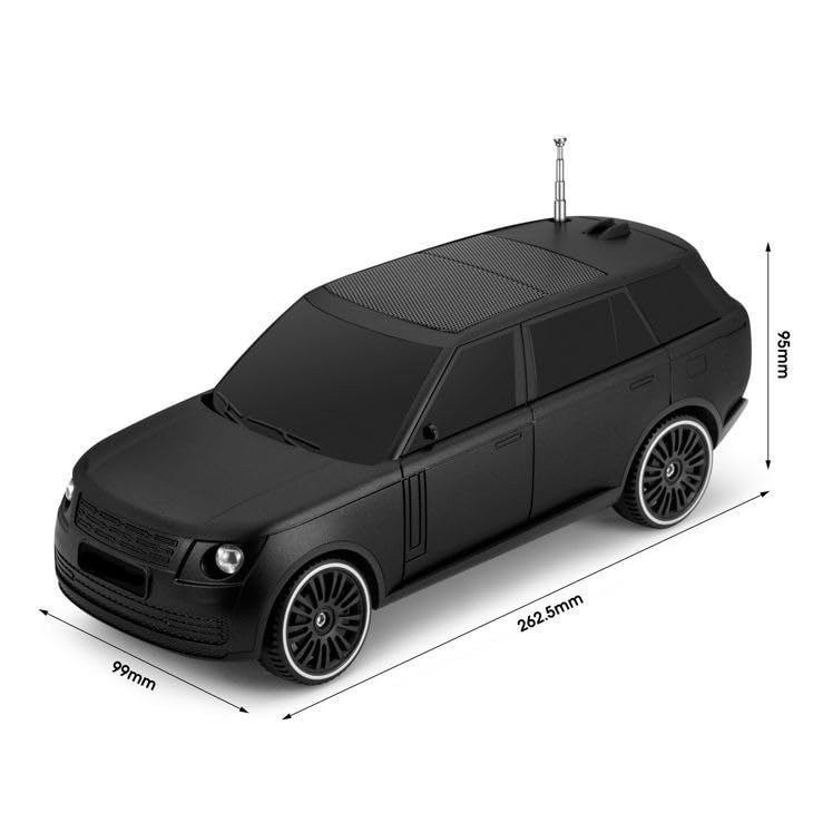 Boxa portabila stil Range Rover, Incarcare Solara, 10W, bluetooth, Radio FM, Antena, USB, MP3, TF, Bej