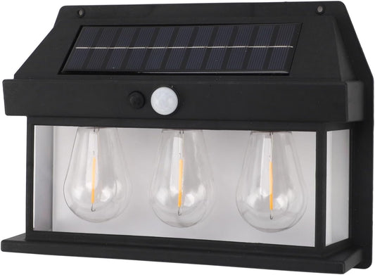 Lampa Solară cu 3 becuri KT 666-3W – Iluminare Puternică și Sustenabilă pentru Exterior, 🌟