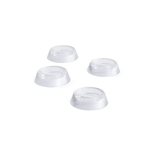 Set 4 Picioruse Amortizare, Anti-Vibratie, Antiderapante, Anti-Zgomot pentru Electrocasnice, Mobilier, Model Rotund Transparent